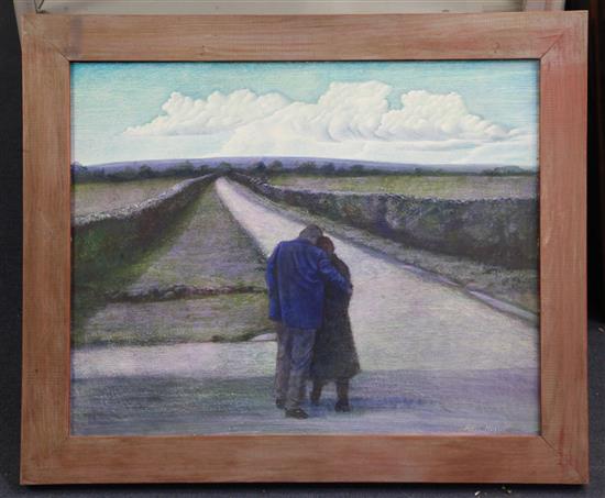 Peter Messer (1954-) Chalvington 16 x 20in.